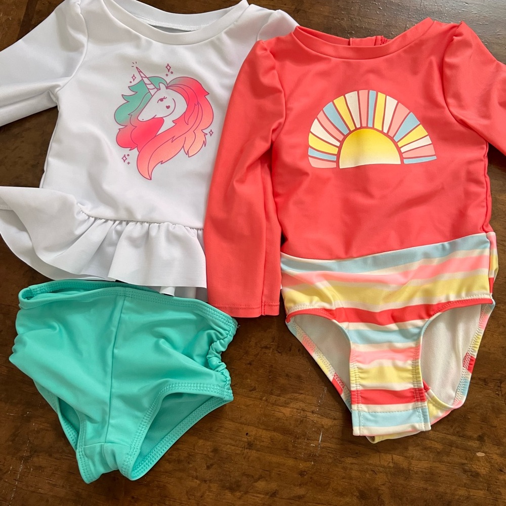 Girls swimsuits 18 months.